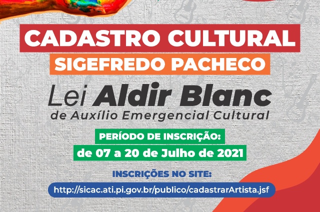 AUXÍLIO CULTURAL: Sigefredo Pacheco publica chamada para receber projetos culturais de artistas locais